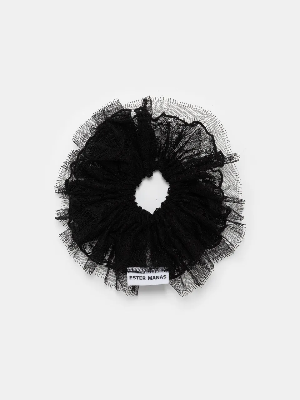 Ester Manas Scrunchies Black Lace chouchou dentelle noire