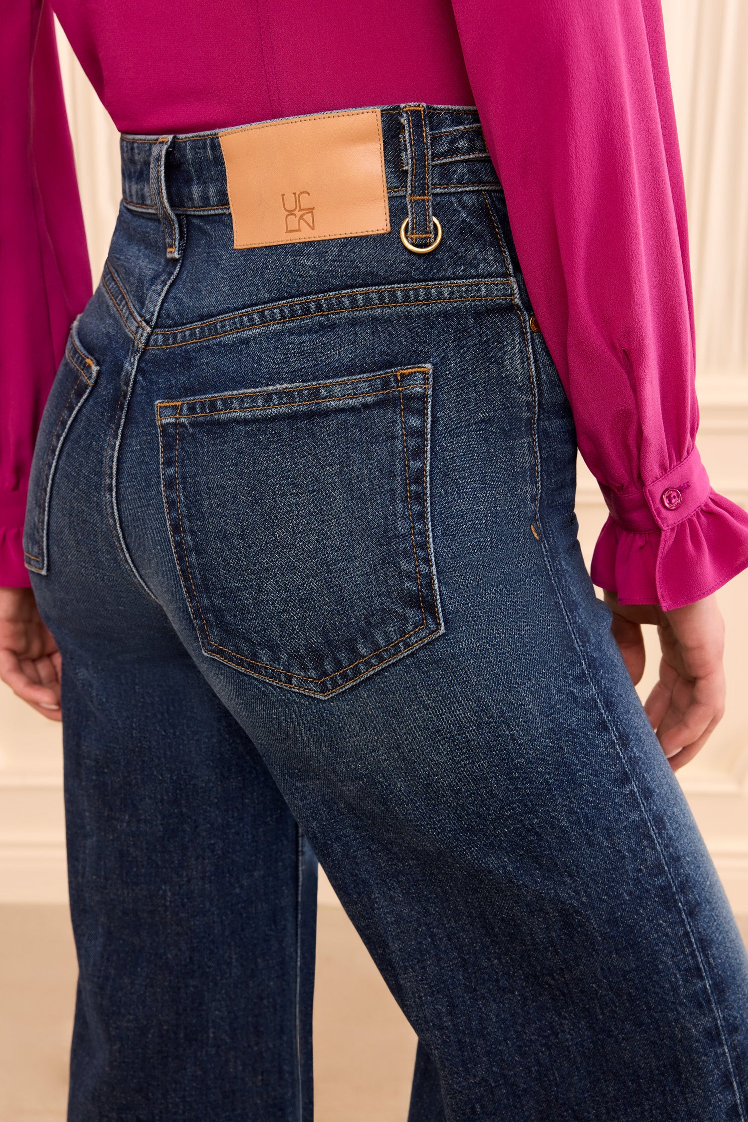 Ulla Johnson Valory jean flare taille haute Nile 27