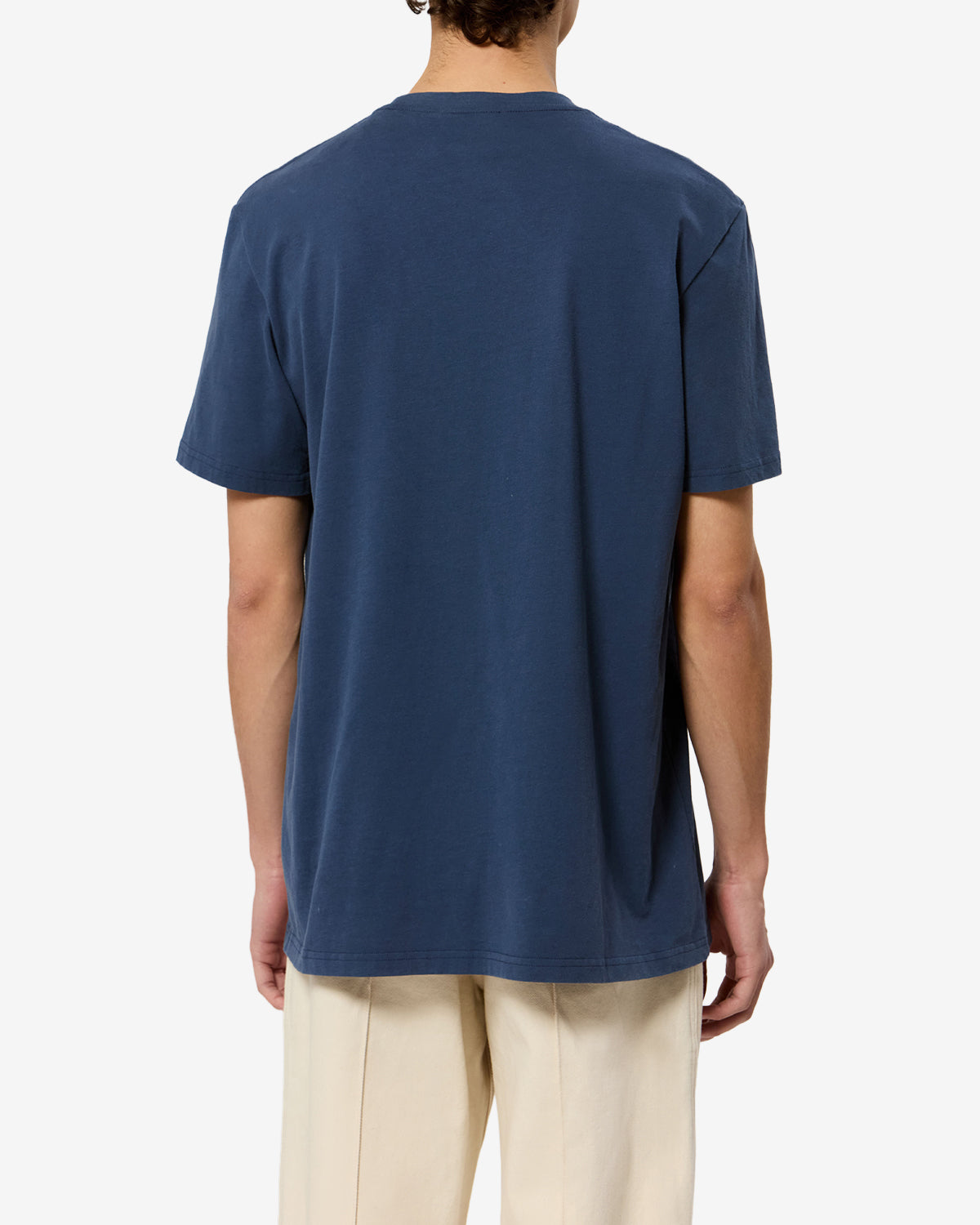 Isabel Marant Honoré t-shirt bleu marine coton logo brodé