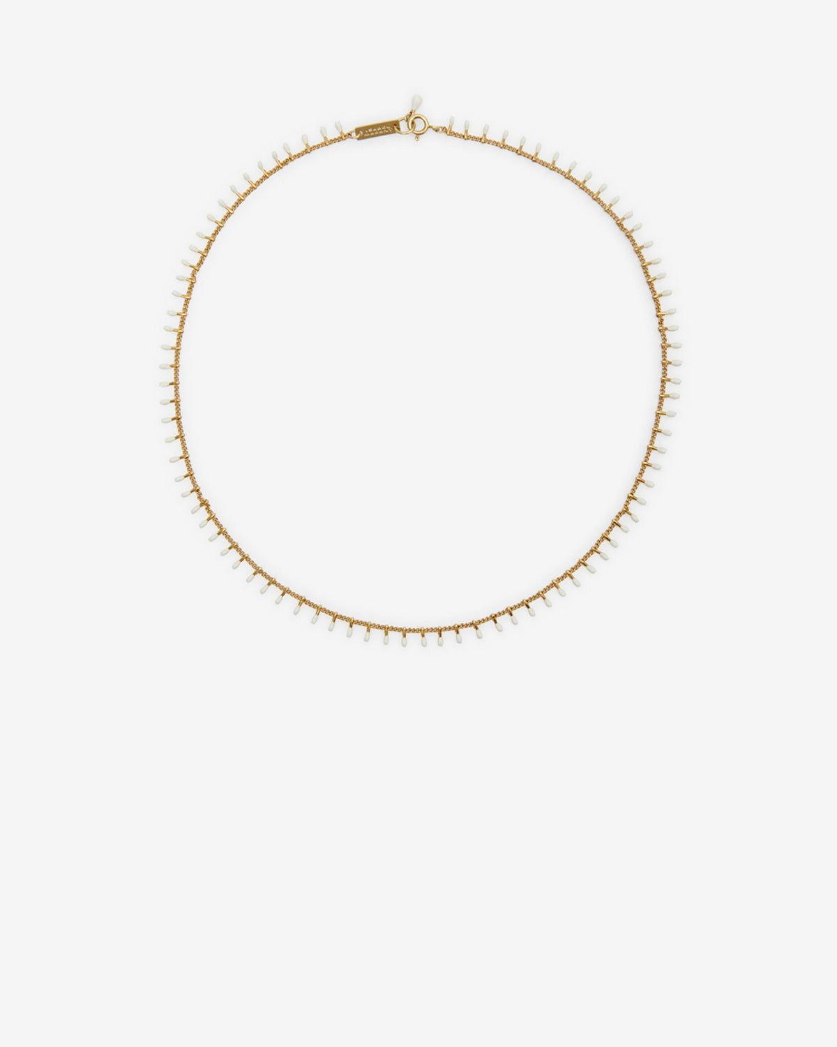 Isabel Marant Casablanca CO0001FA collier doré écru