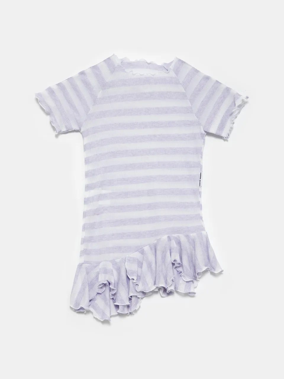 Ester Manas Mini Manas robe bébé blanche lilas coton