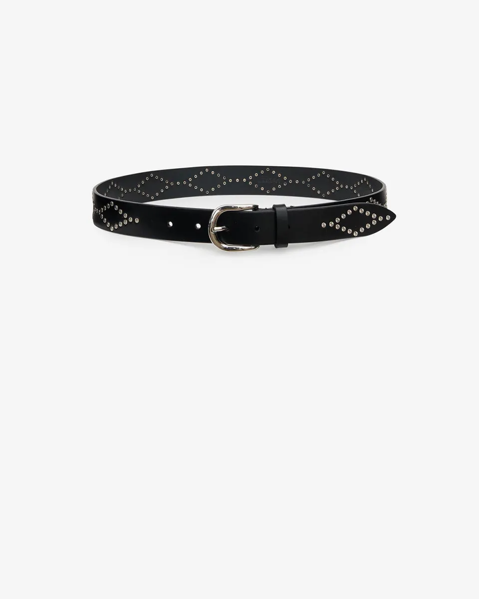 Isabel Marant Liliana CE227BFA ceinture cuir noir 3 cm