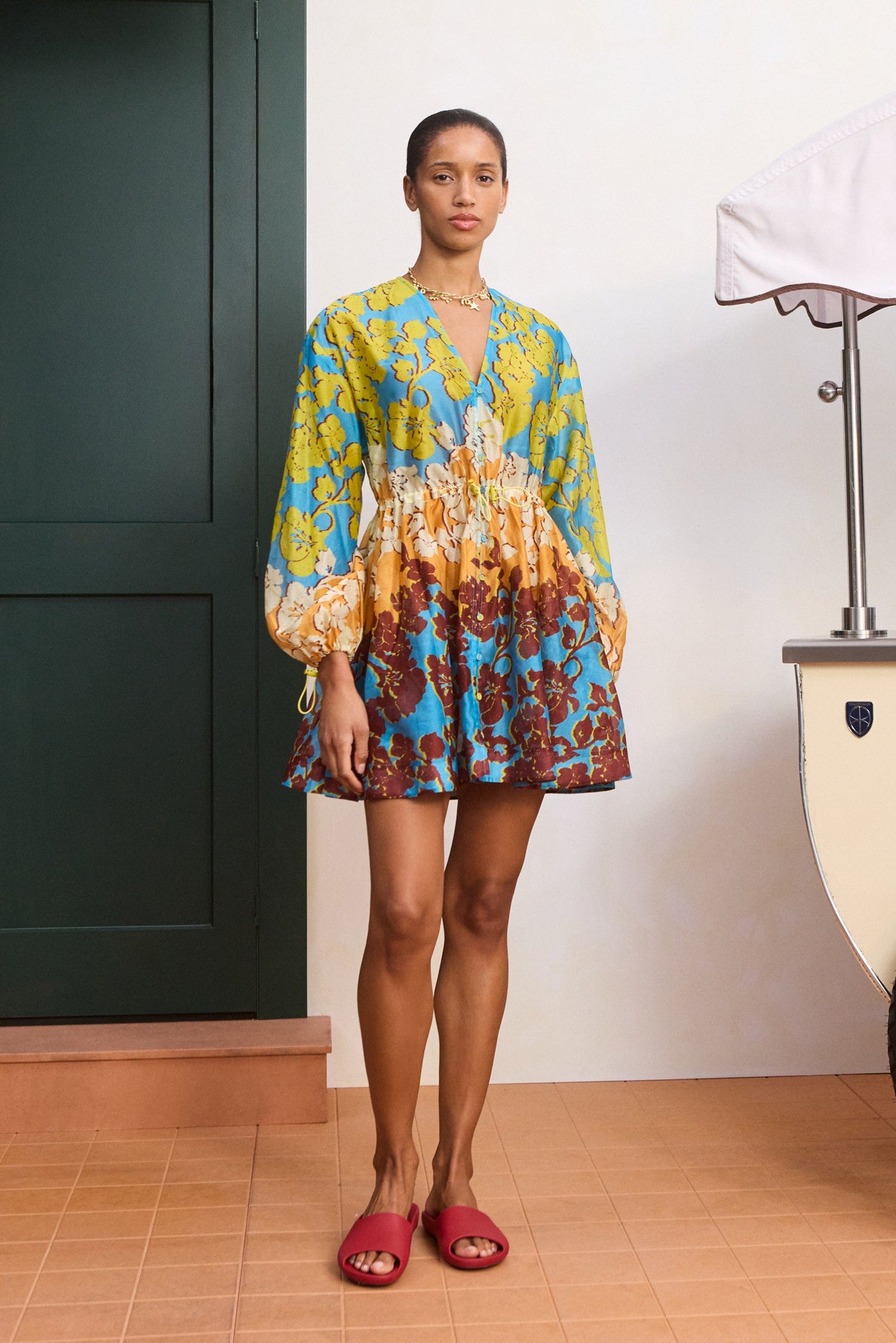 Alemaïs Dresses Splice Mini Dress robe mini 8 coton soie