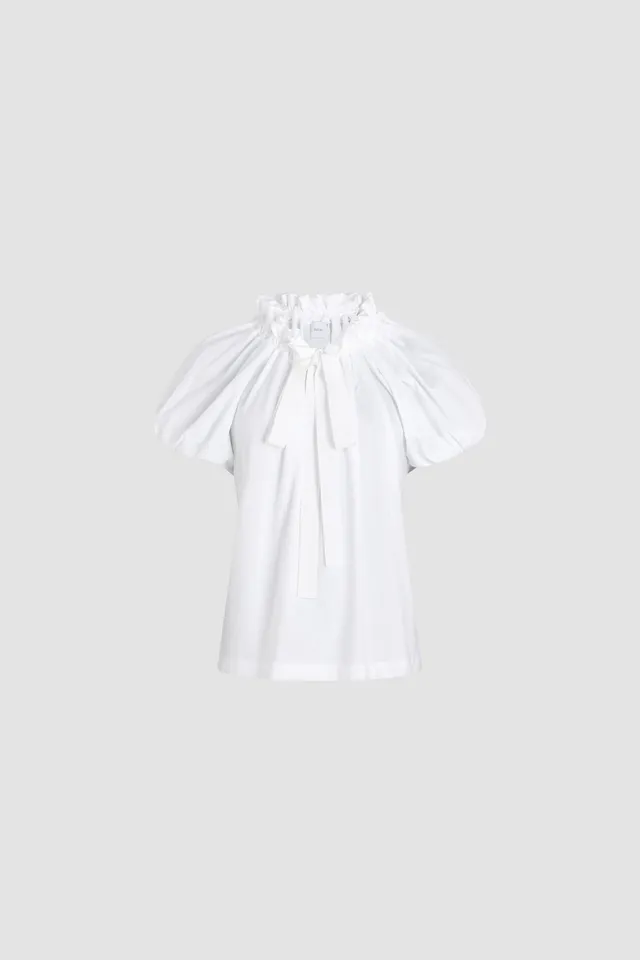 Patou Drawstring P25JE1399999001W t-shirt blanc coton bio