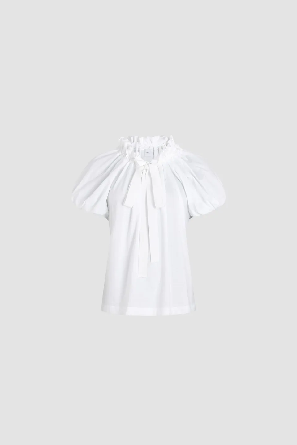 Patou Drawstring P25JE1399999001W t-shirt blanc coton bio