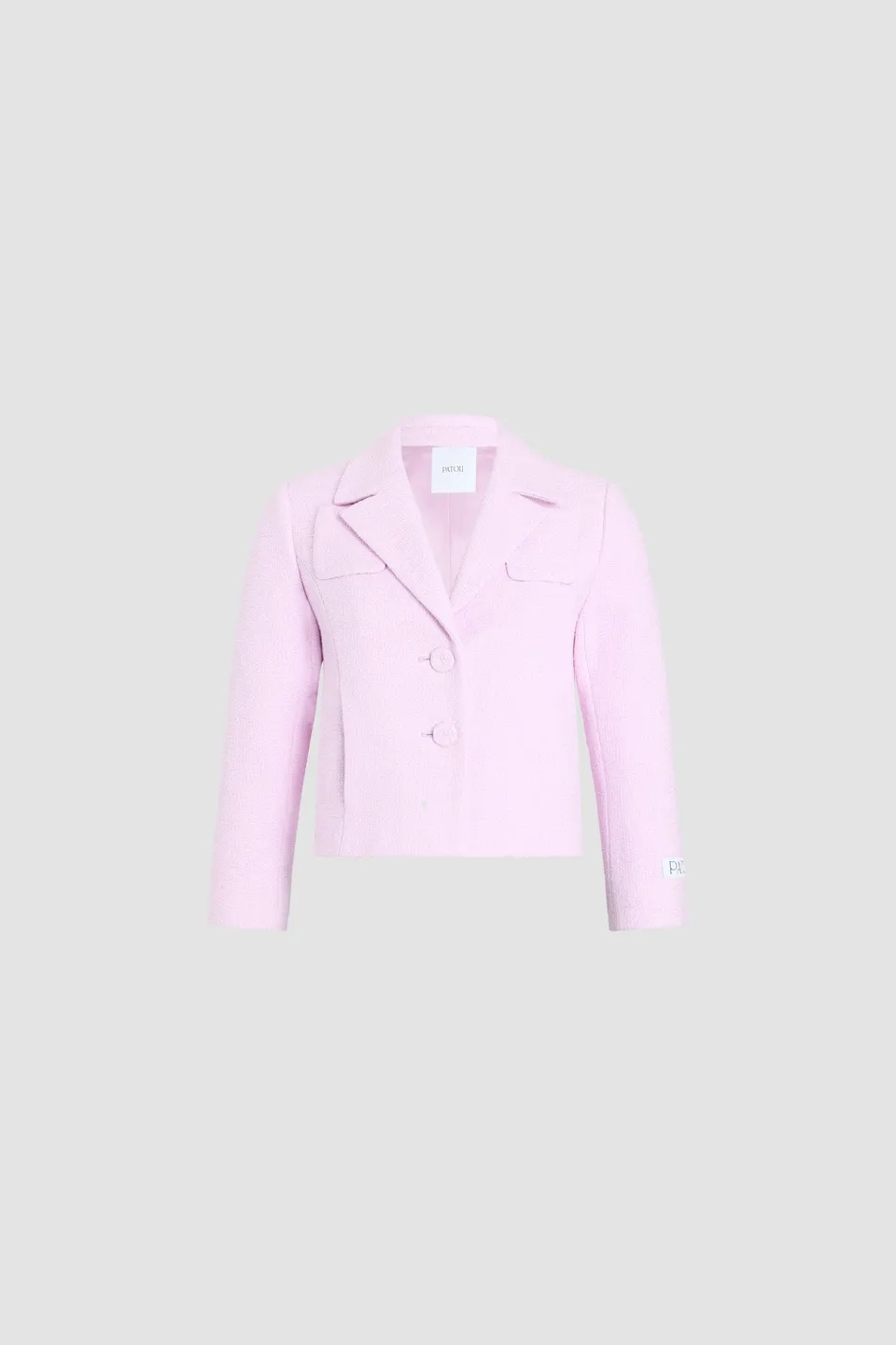 Patou veste tailleur courte coton rose candy 34-44