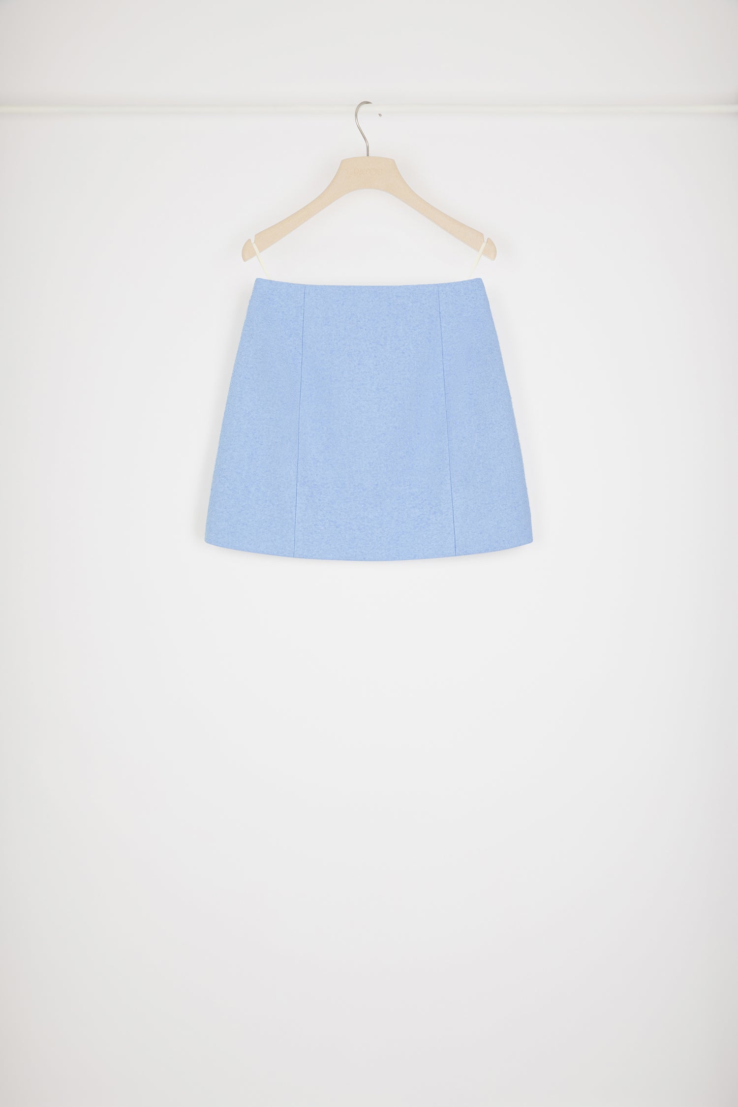 Patou Skirts SK046 mini jupe tweed bleu glace