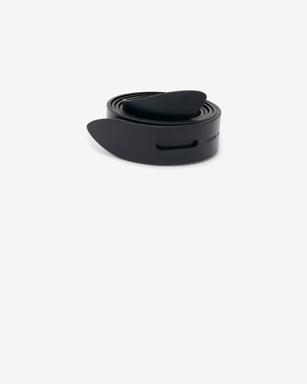 Isabel Marant Lecce ceinture cuir noir à nouer