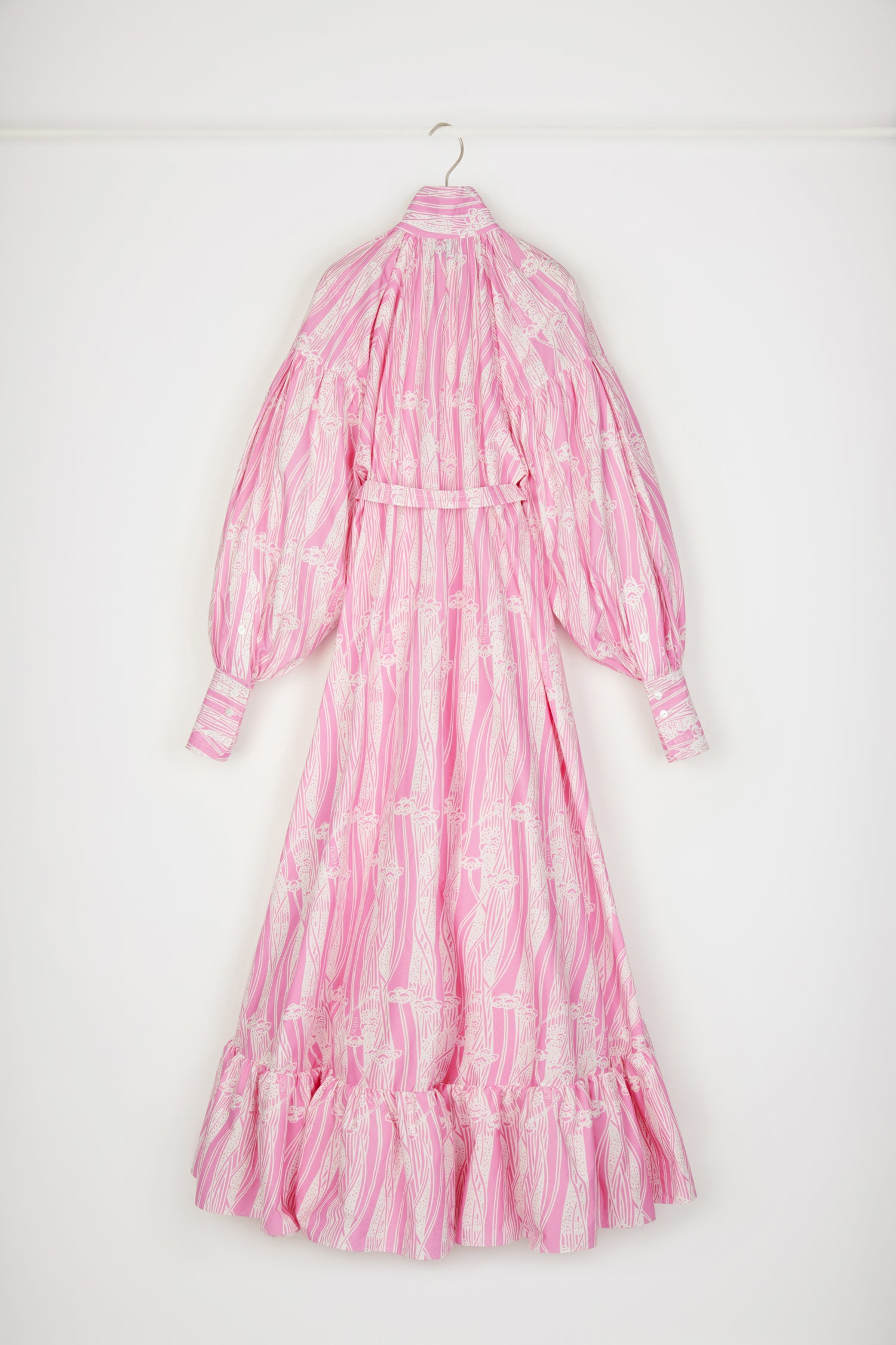 Patou DR107 Robe maxi coton bio rose imprimé