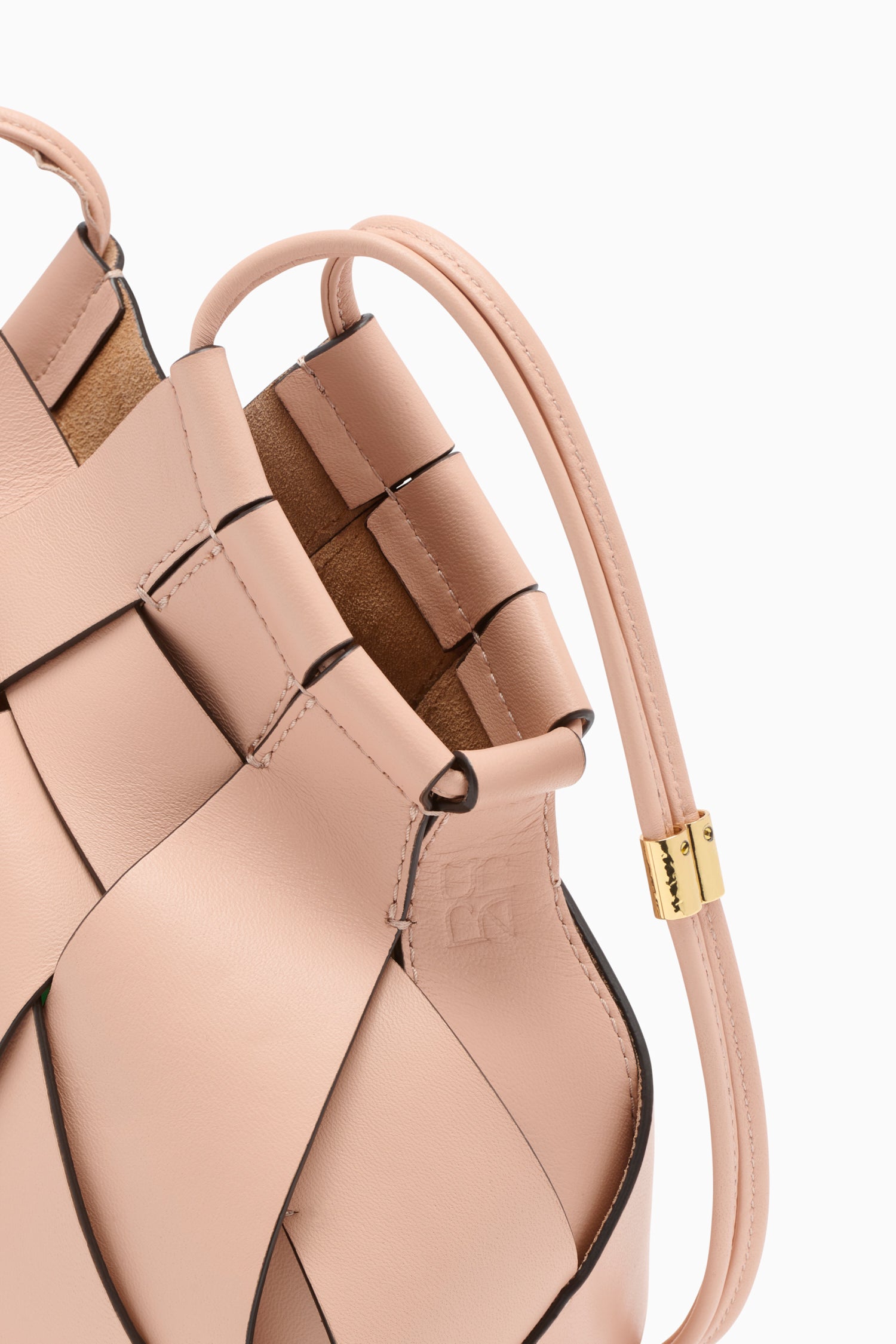 Ulla Johnson Charlotte sac bandoulière cuir rose Tulip