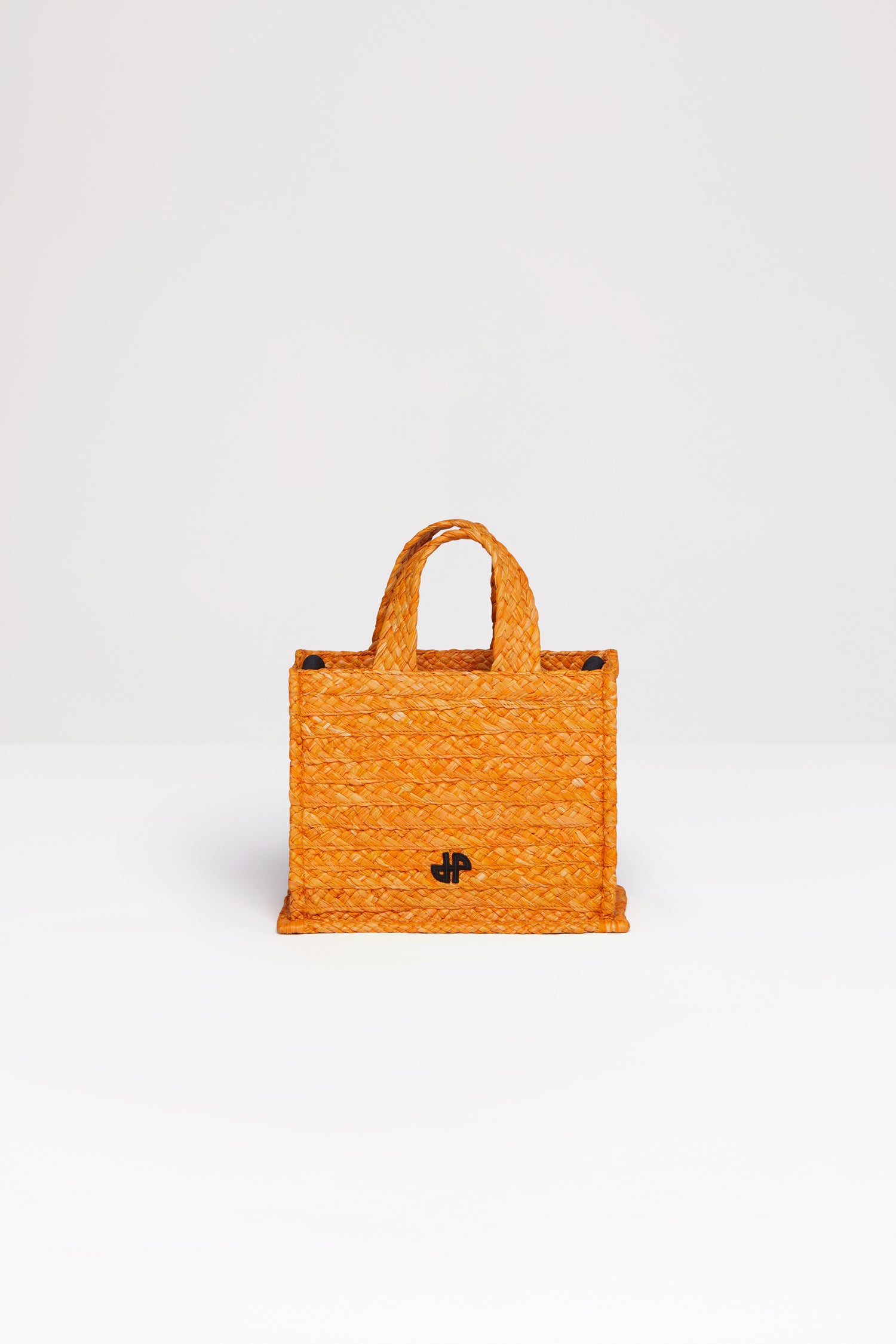 Patou sac cabas raphia JP orange Marigold petit