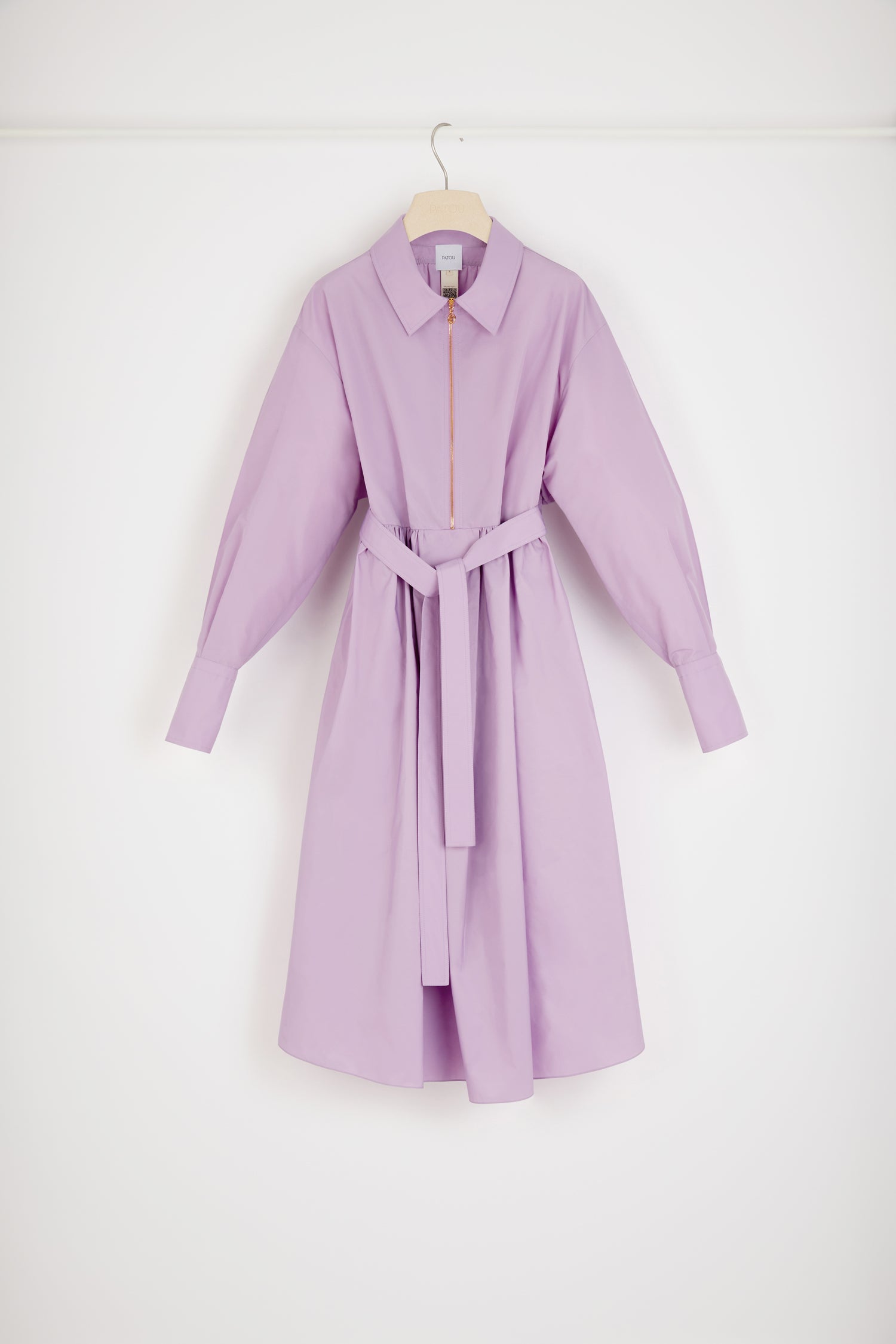 Patou H22DR095 robe maxi satin recyclé Wisteria