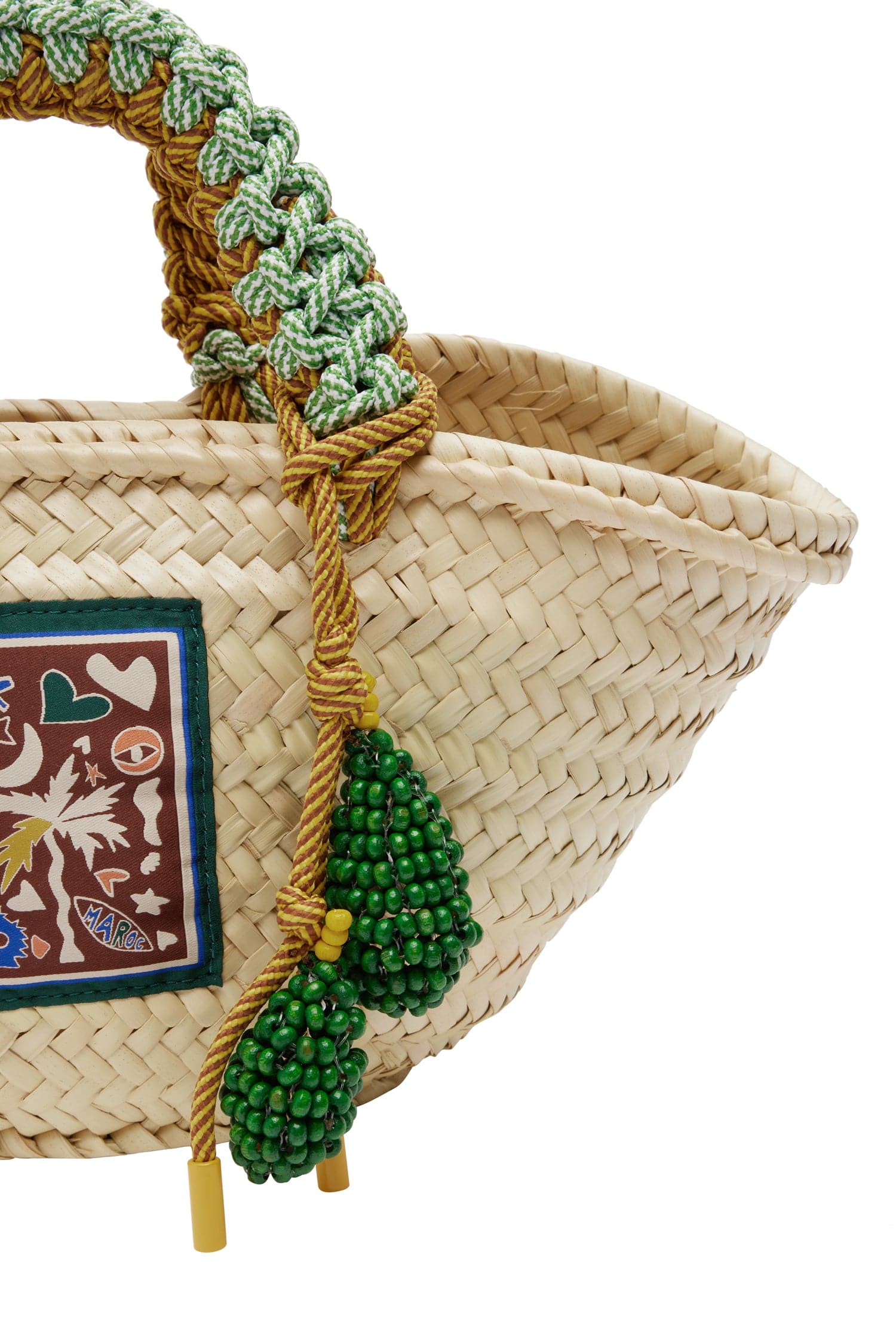 Alemaïs Macrame Mini Basket sac panier palmier