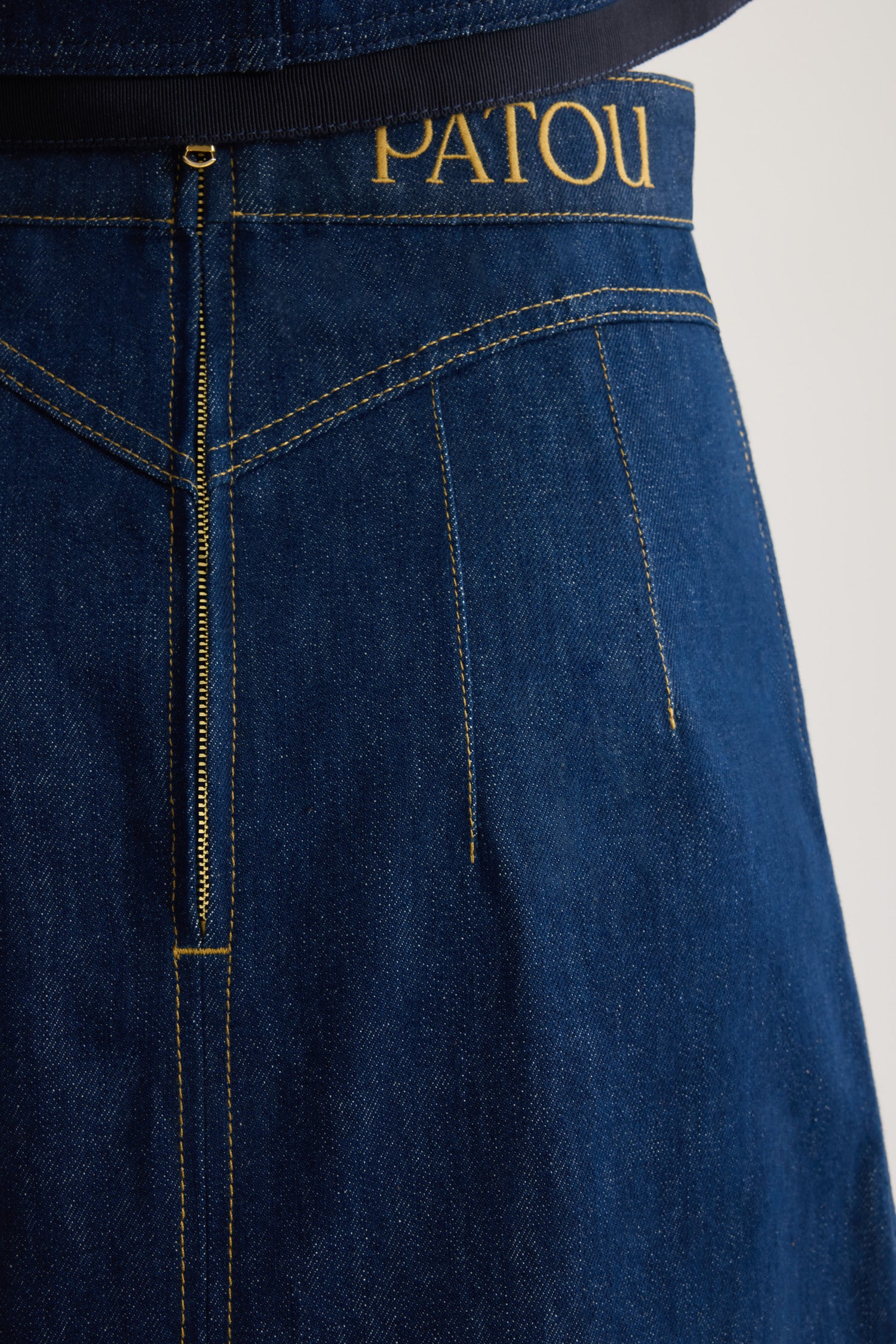 Patou Denim SK042 jupe mini jean Rodeo Blue