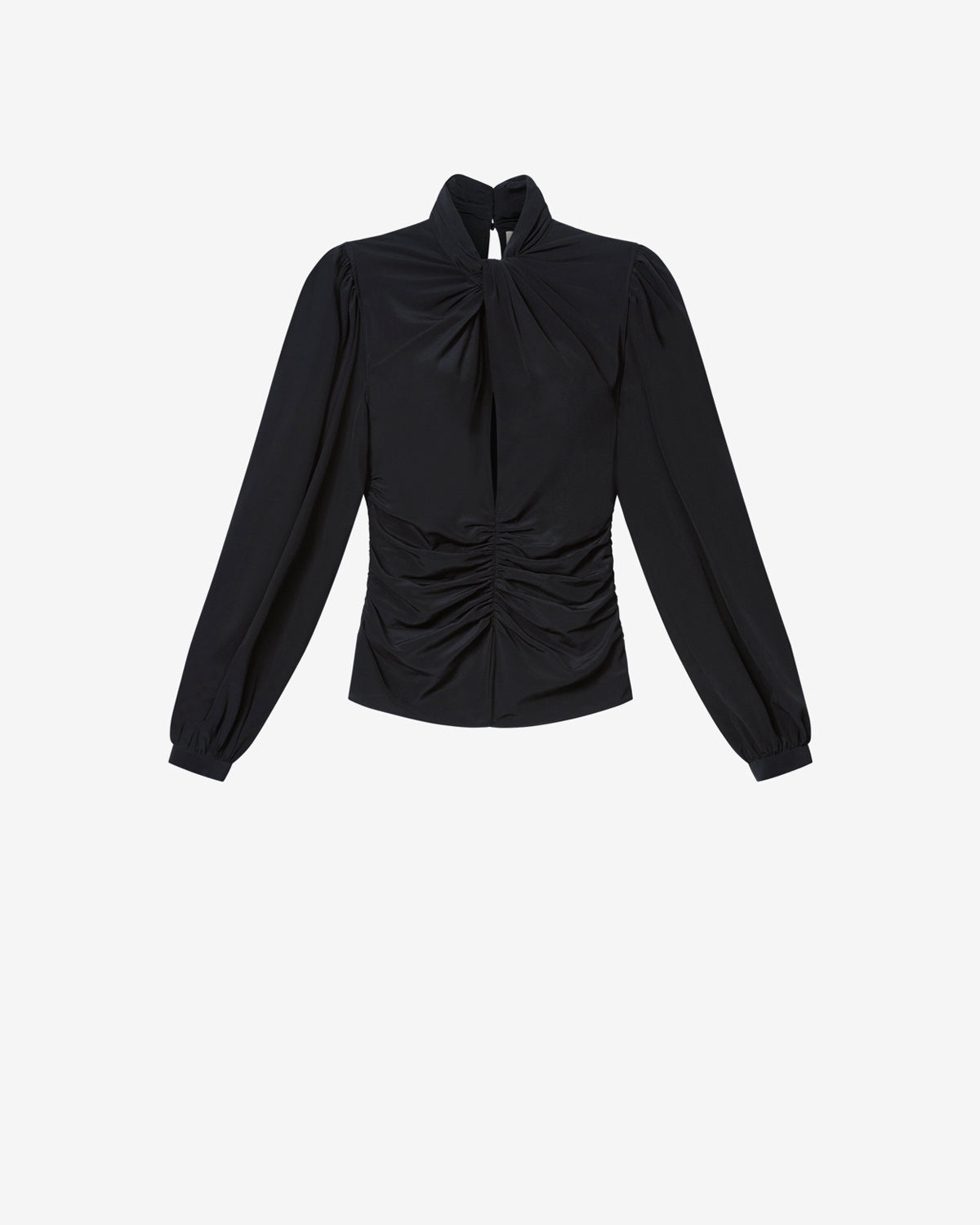 Isabel Marant Depsona blouse soie noir lavallière