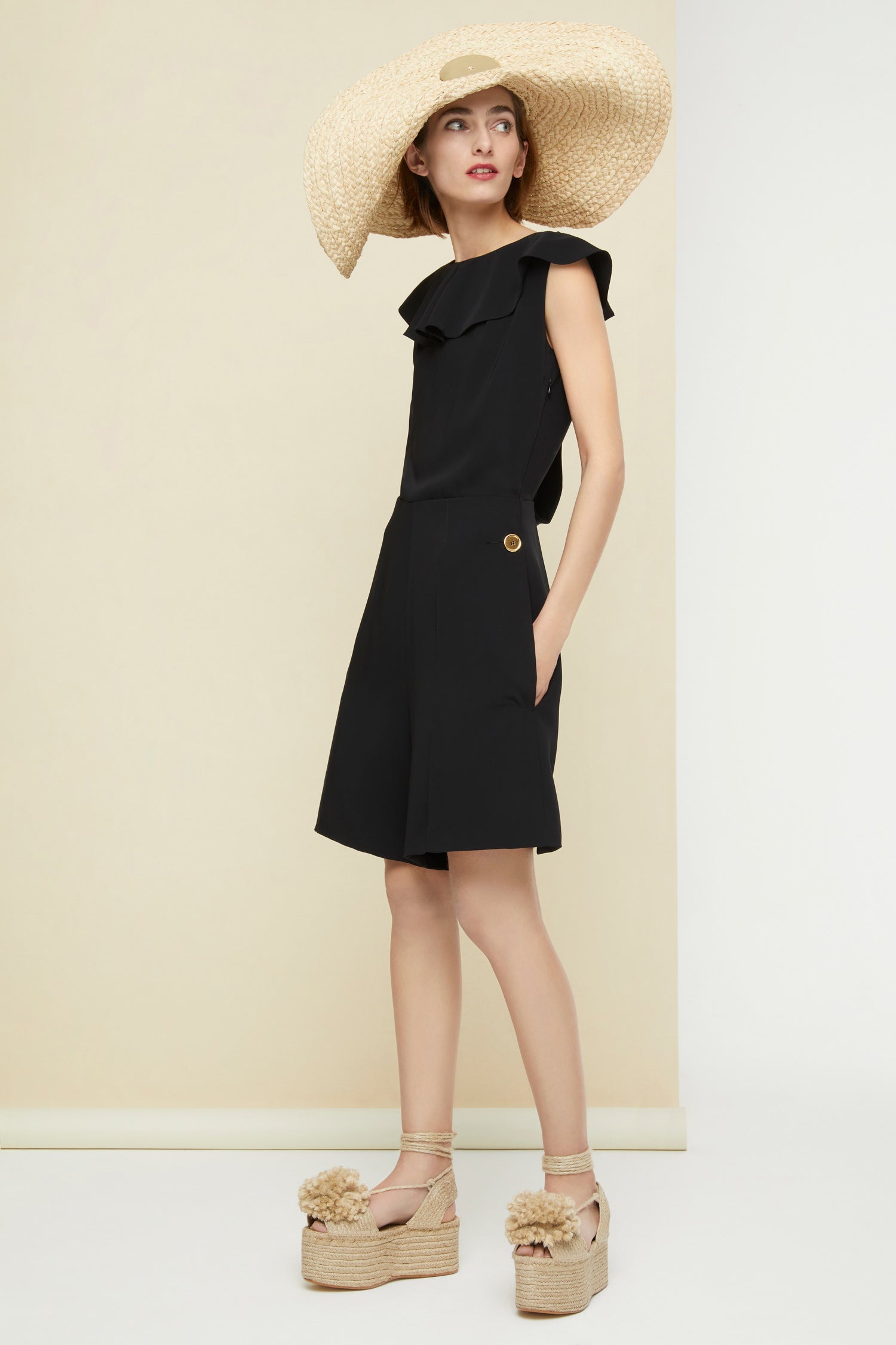 Patou JU002 A20JU0020012999B combinaison cady noir dos nu