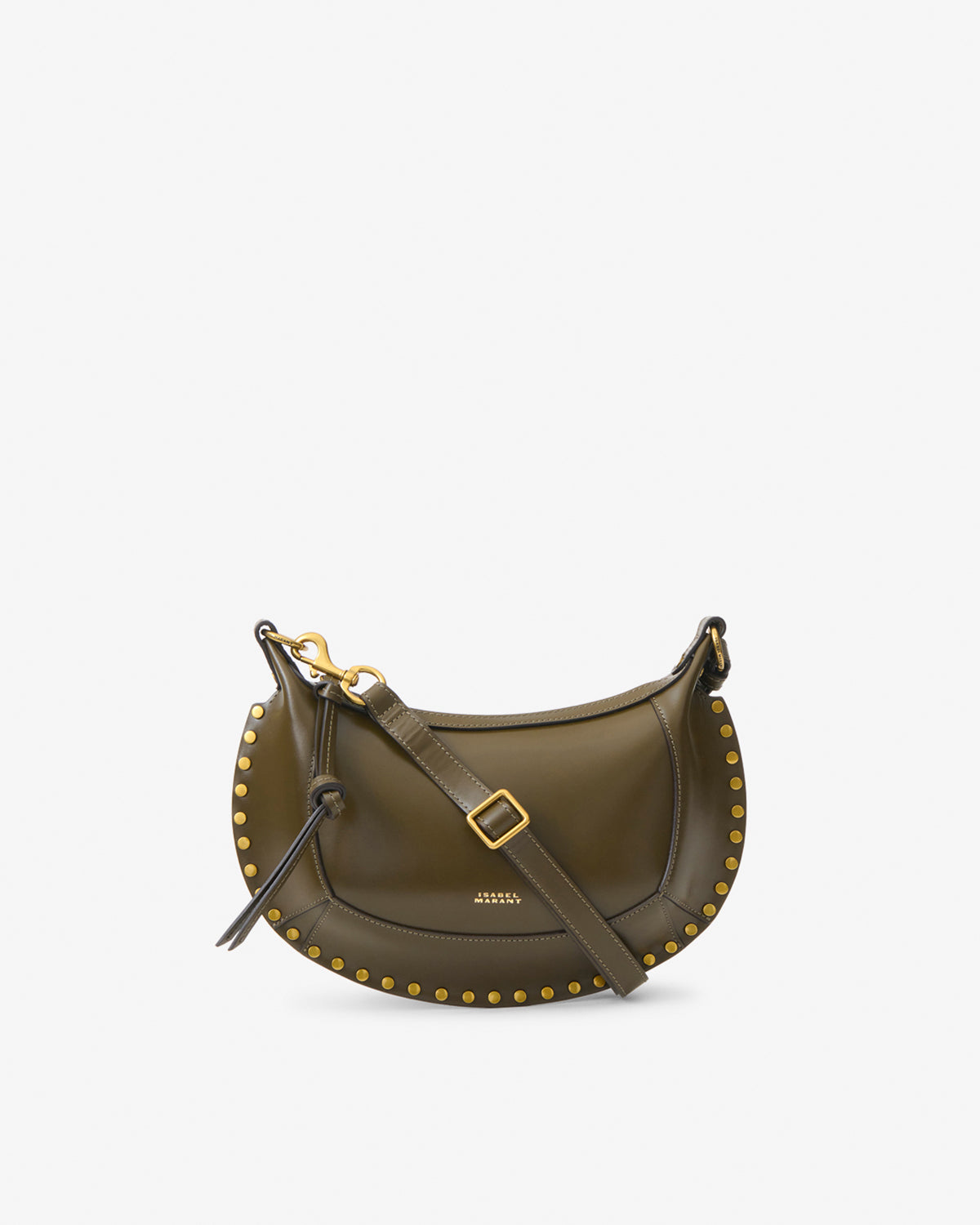 Isabel Marant Oskan Moon PP0003FA sac cuir olive foncé