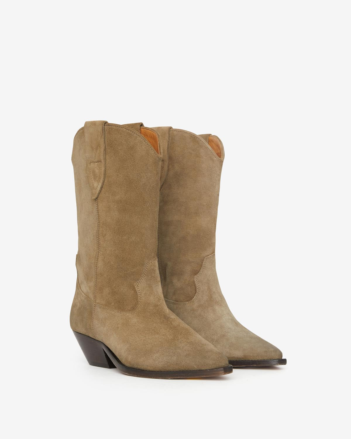 Isabel Marant Duerto bottes taupe santiag 4cm