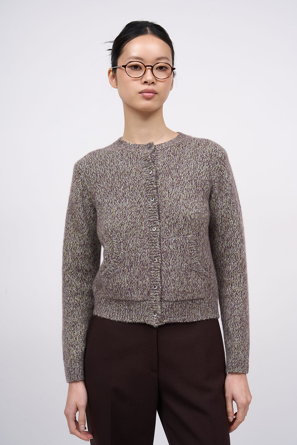 PAUL & JOE Roussillon cardigan cachemire écru boutons nacre
