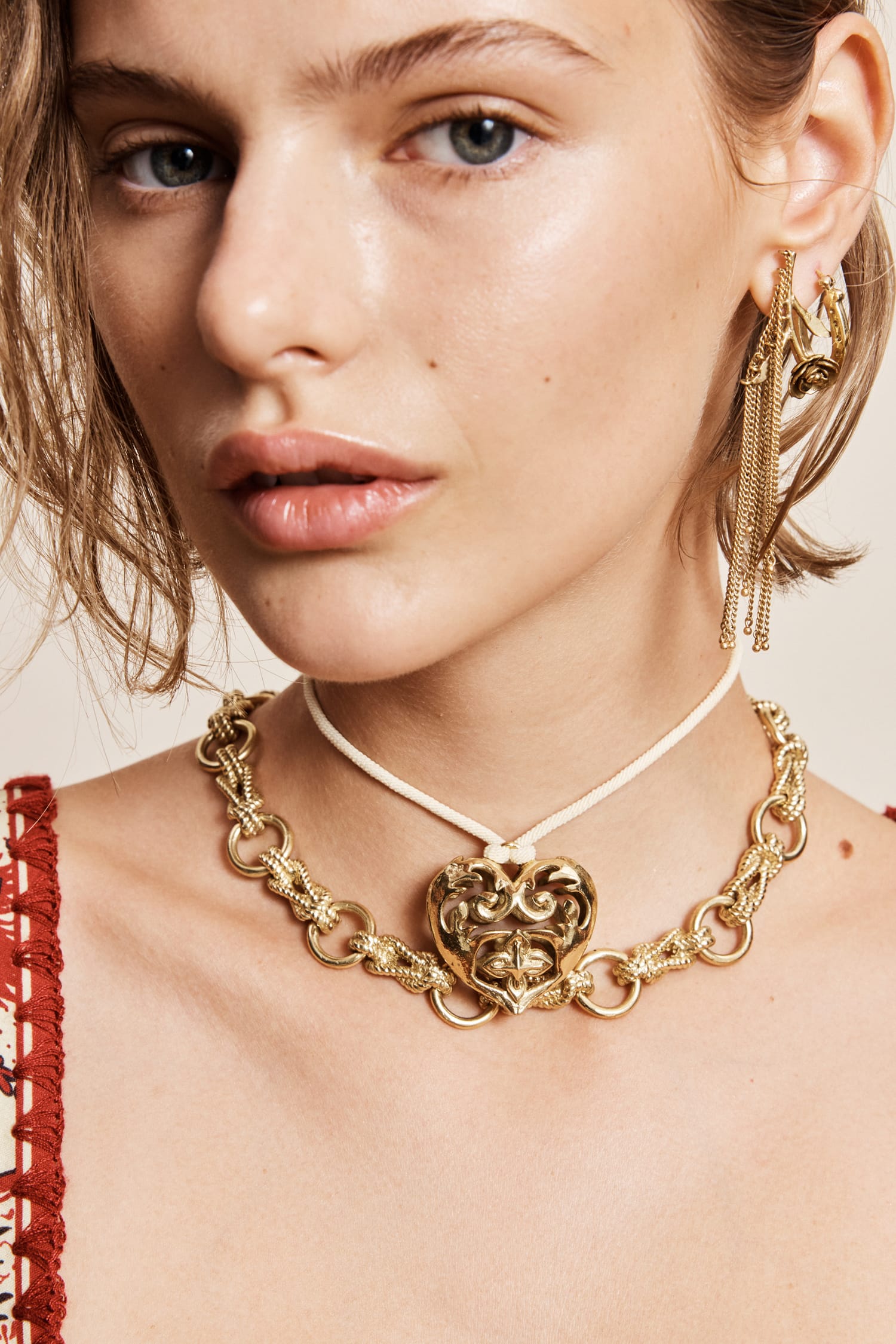 Alemaïs Django Heart Pendant collier coeur doré