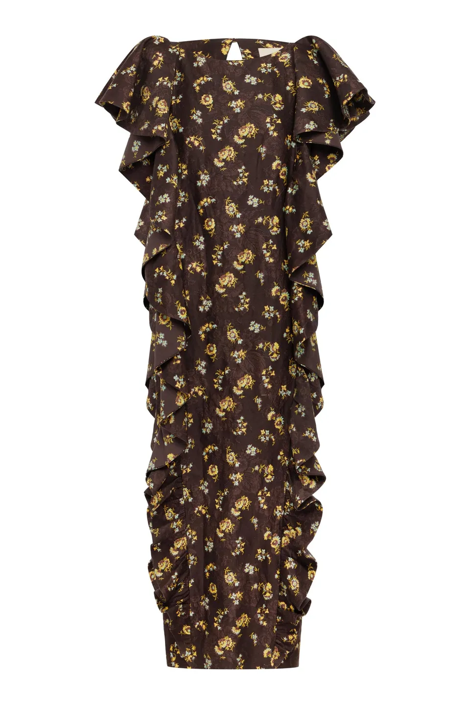 Alemaïs Lilah Midi Dress Exclusive robe midi lin volants