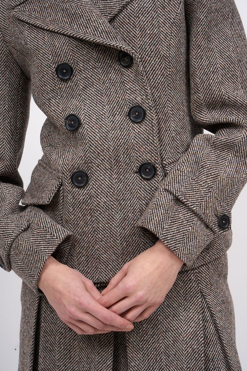 Paul & Joe Hailey veste laine chevron Harris Tweed Tilda
