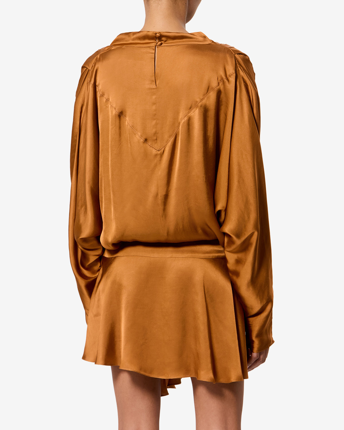 Isabel Marant Robes Robe Neline Satin Caramel 36