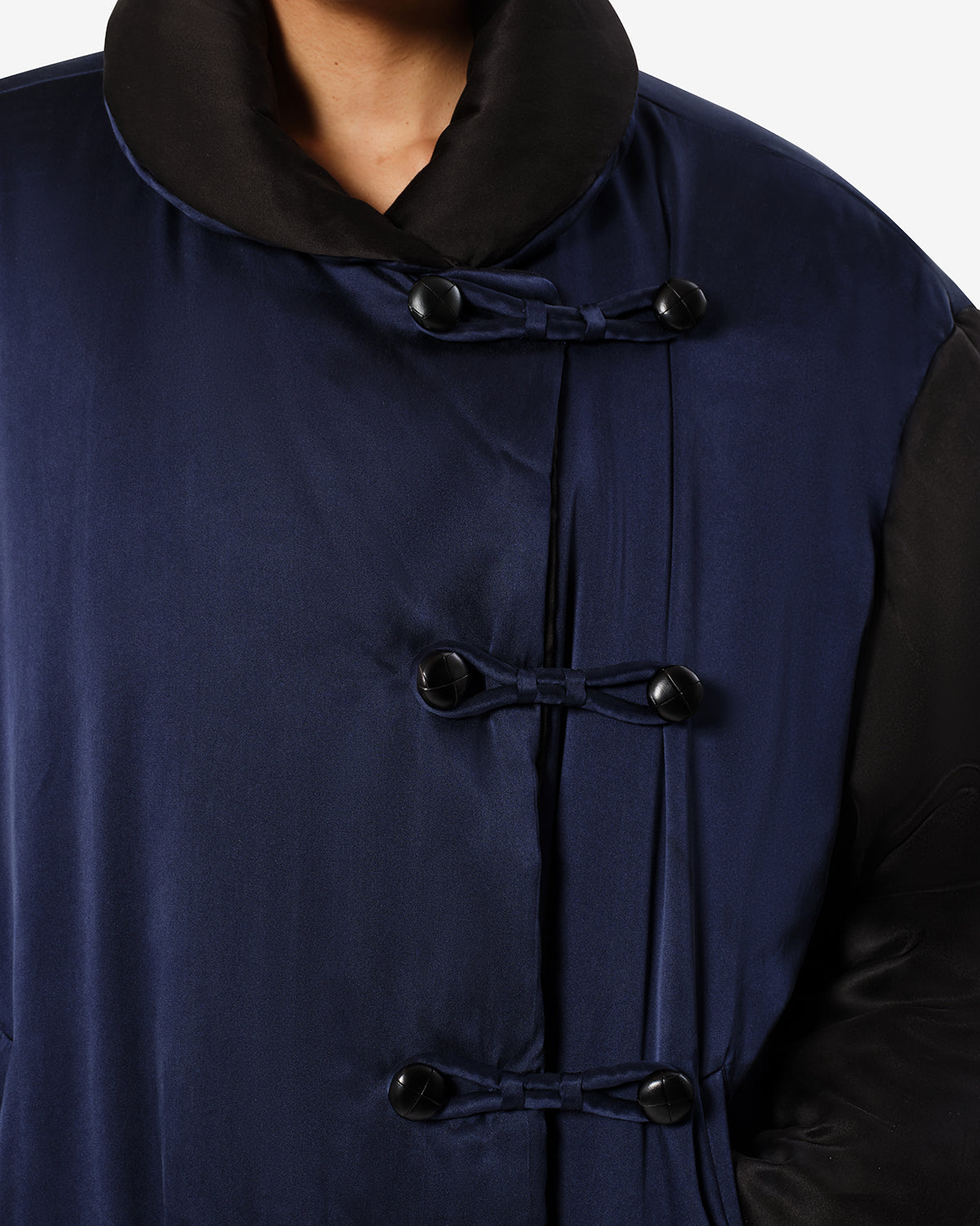Isabel Marant Bleza manteau satin de soie nuit réversible