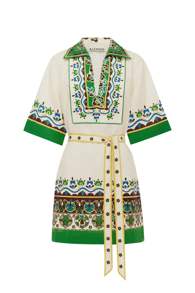 Alemäis Bridgette Mini Shirtdress robe chemise chanvre