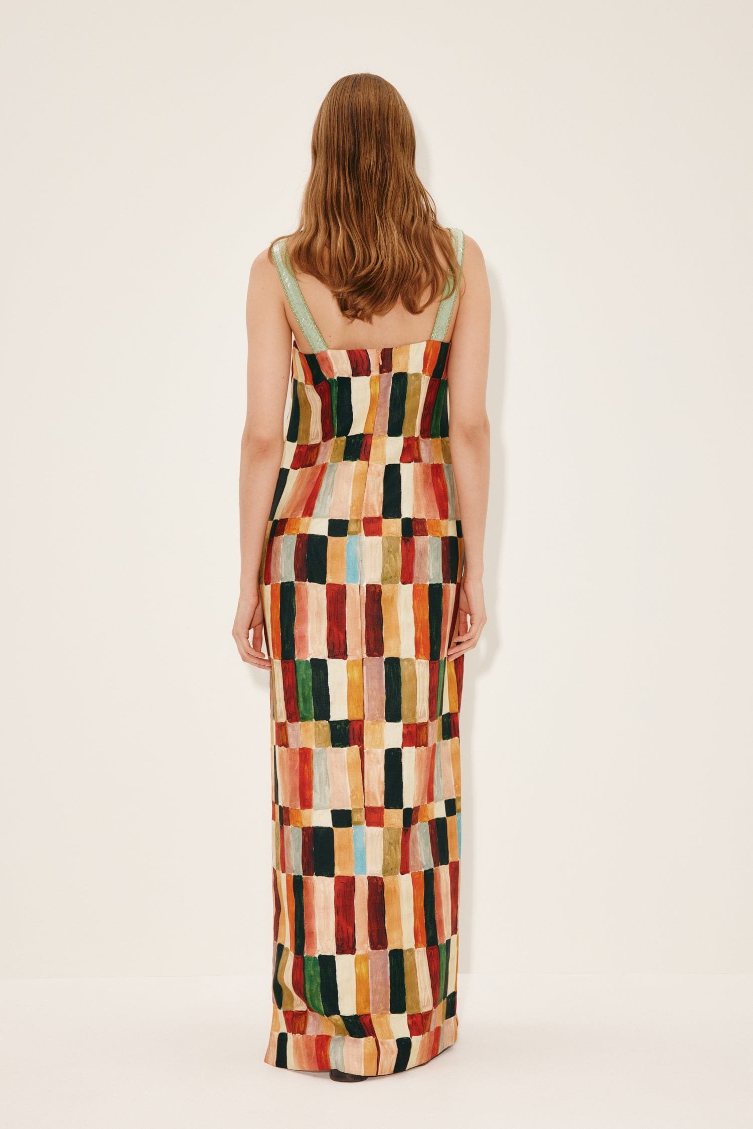 Alemaïs Marjorelle robe midi lin soie perles