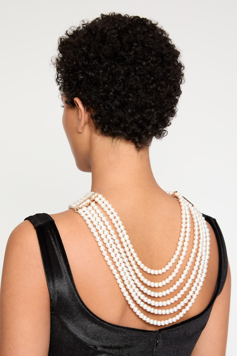 ATU Body Couture Pearl collier long nacre doré taille U