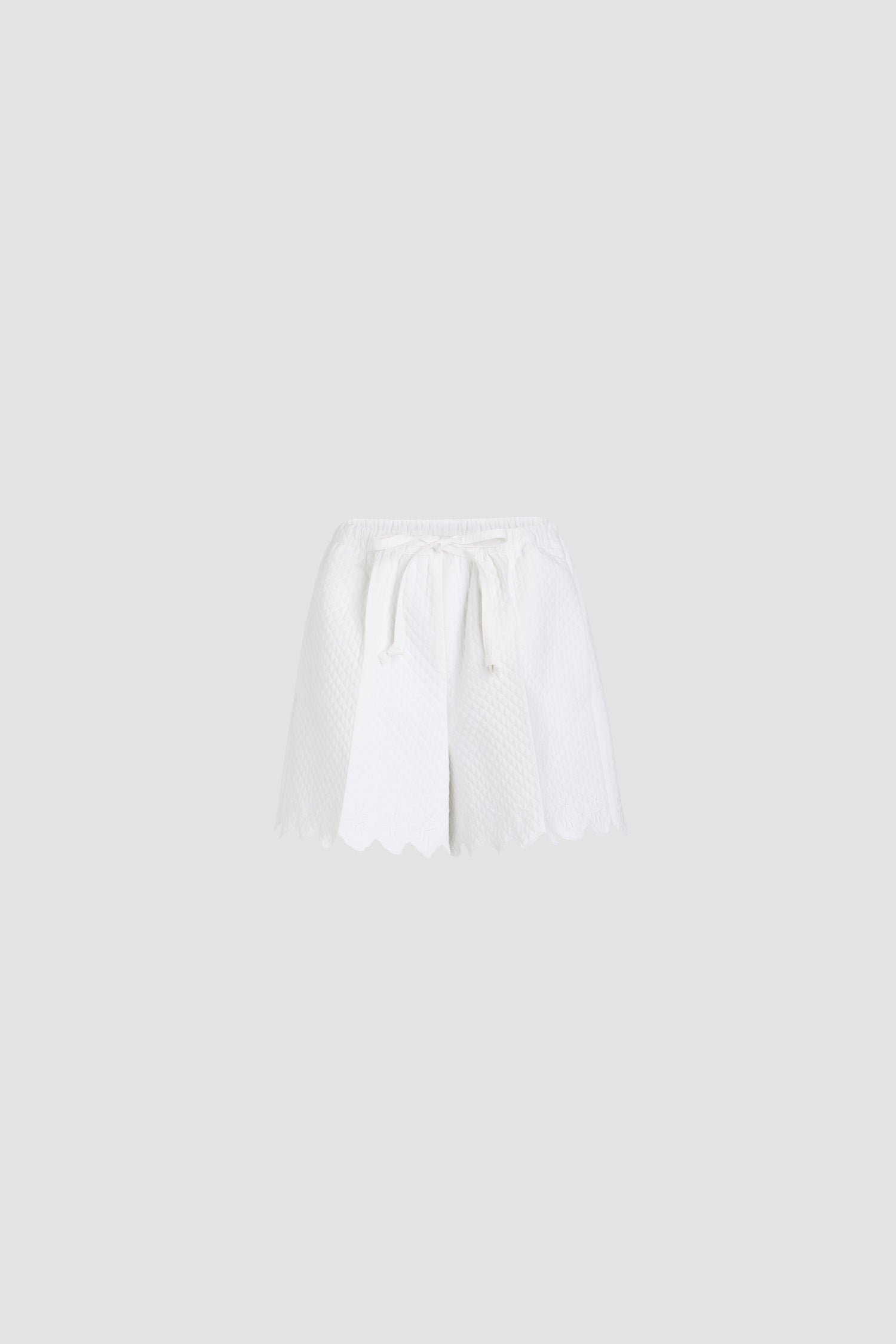 Patou P25TR047 short viscose blanc matelassé 34-44
