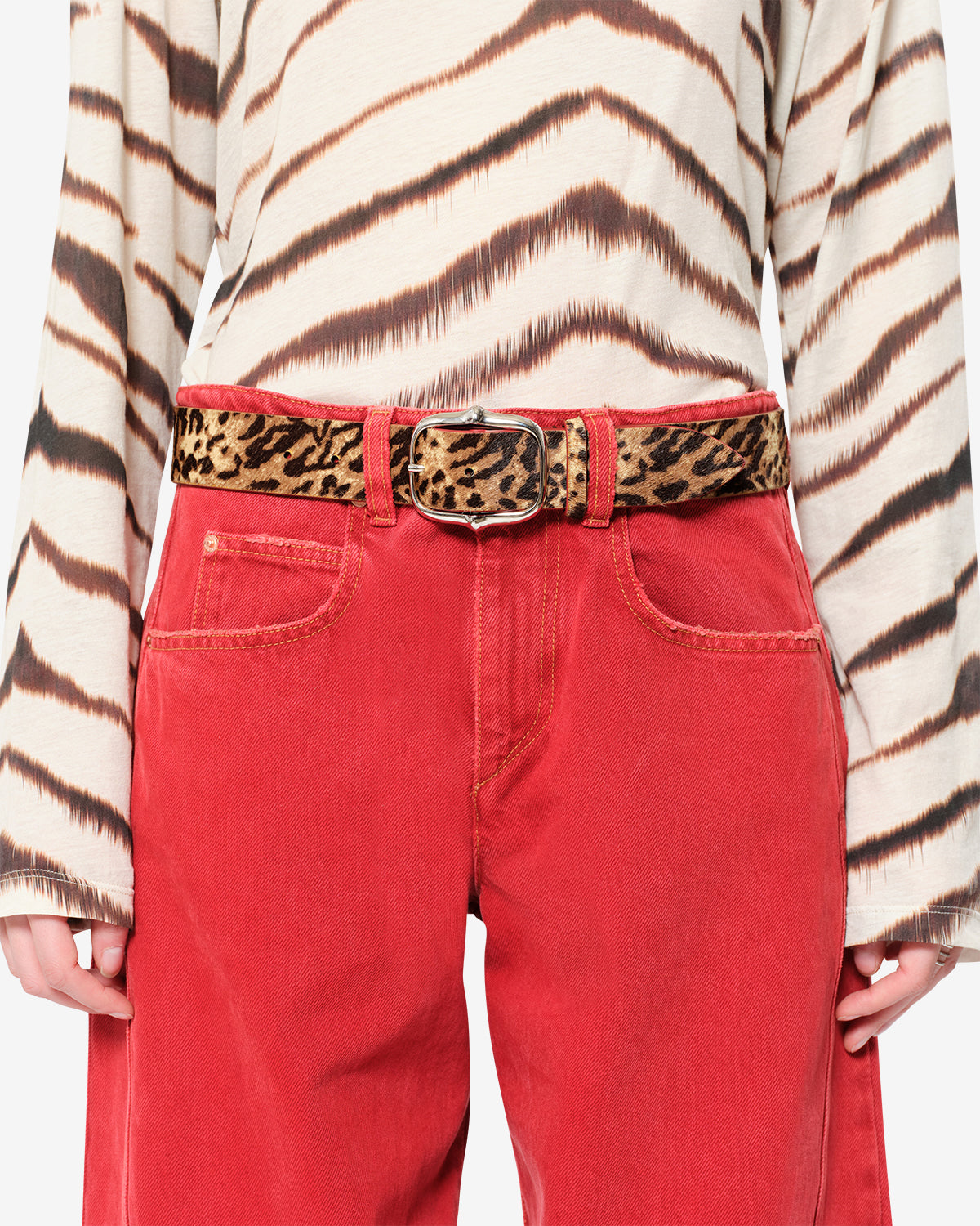 Isabel Marant Lapae CE473BFA ceinture léopard 80