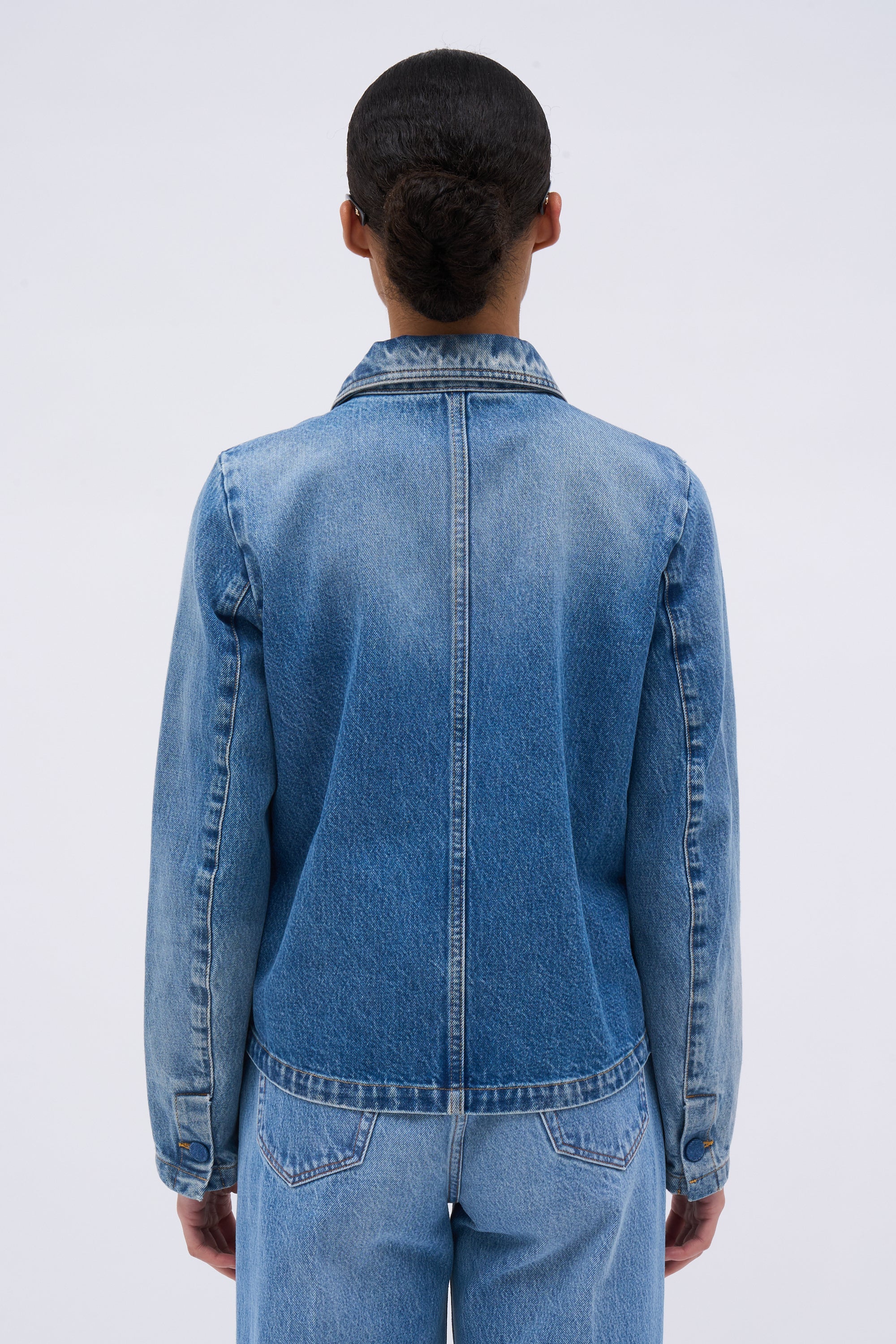 Paul & Joe Florence veste courte denim délavé jeans coton