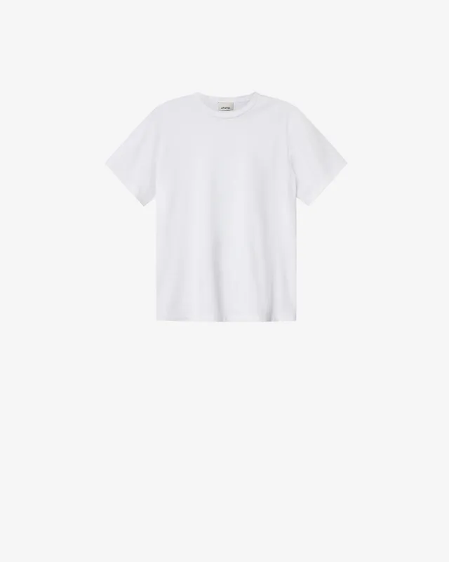 Isabel Marant Zewel T-shirt Blanc Coton Logo Dos