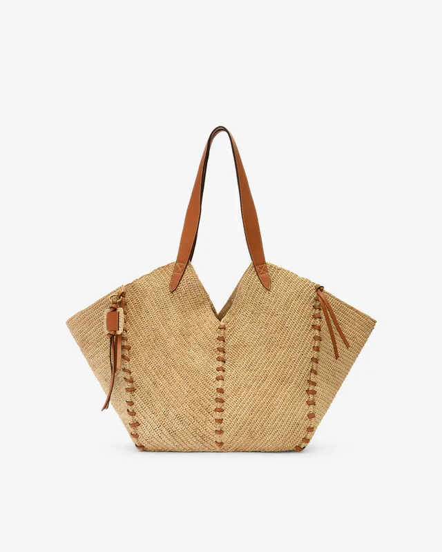 Isabel Marant Tampa Tote sac cabas raphia naturel