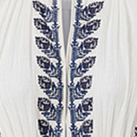 Isabel Marant Liviane robe longue écru et bleu gaze coton