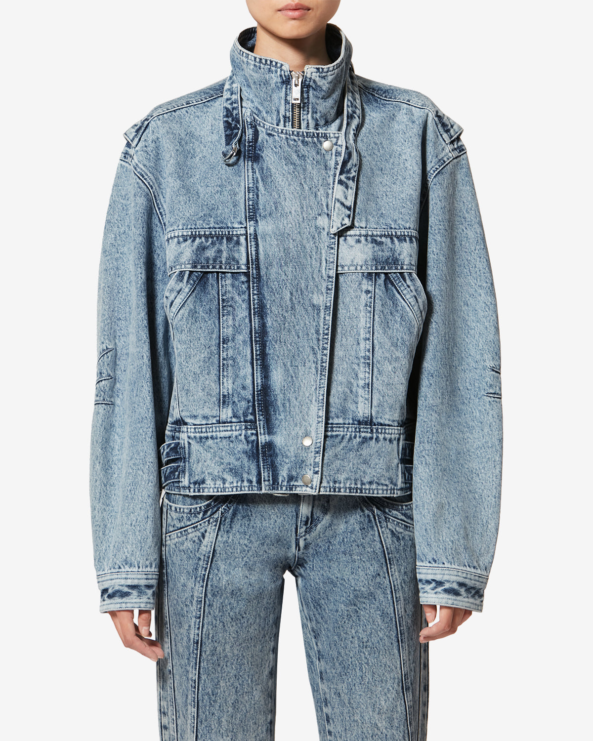 Isabel Marant Joseline VE0609FA veste jean bleu clair