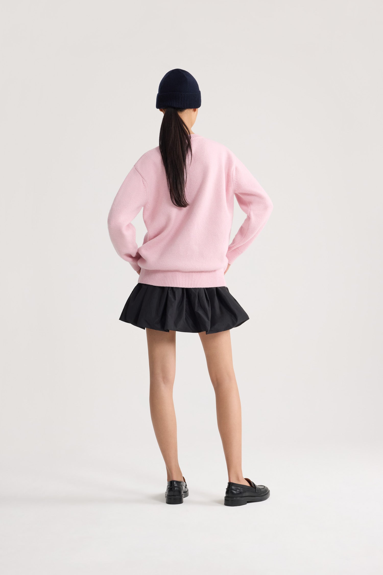 Patou Moomin KN310 pull laine rose clair XS-XL