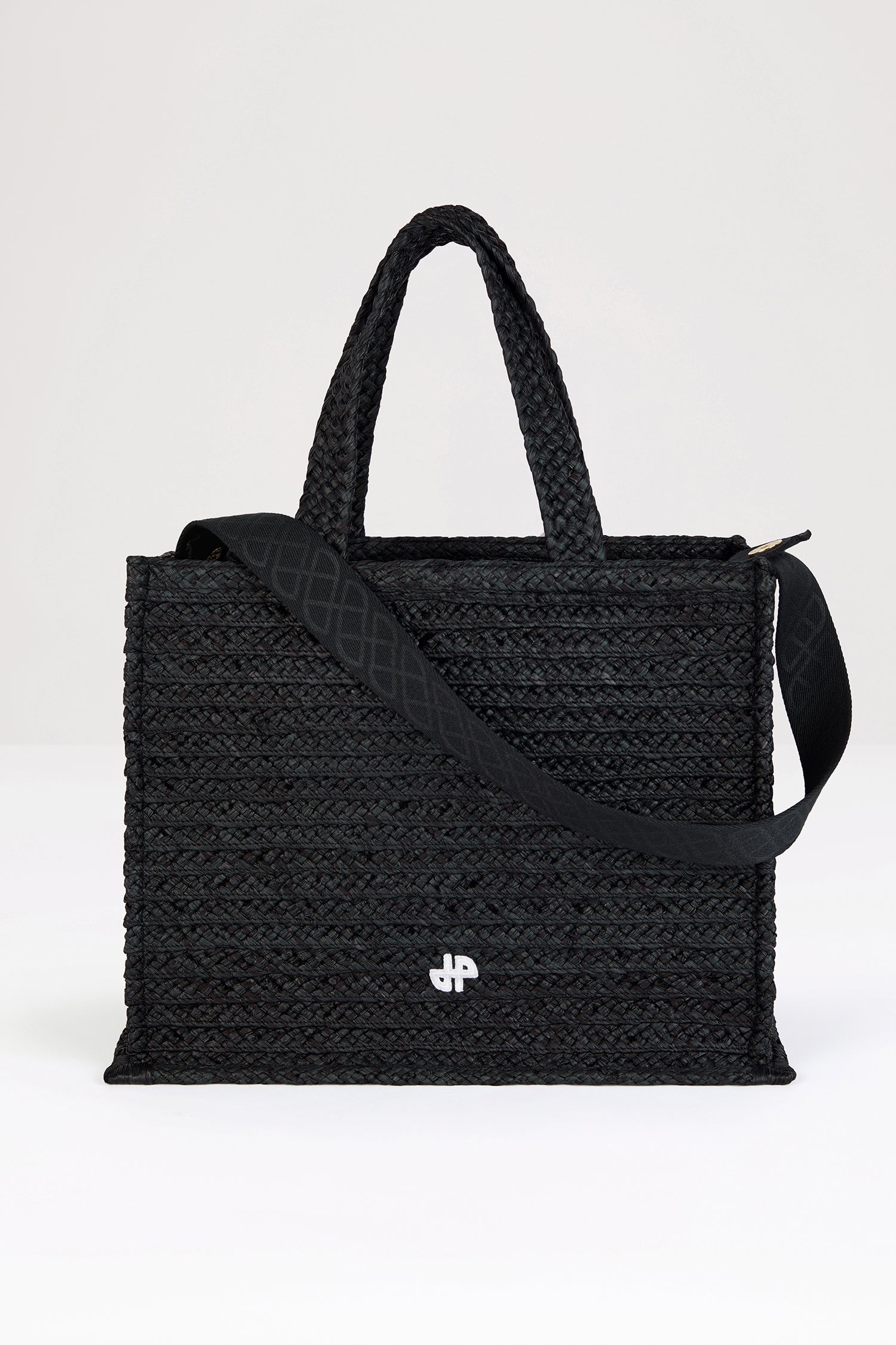 Patou P24AC0450140999B tote noir raffia sac TU