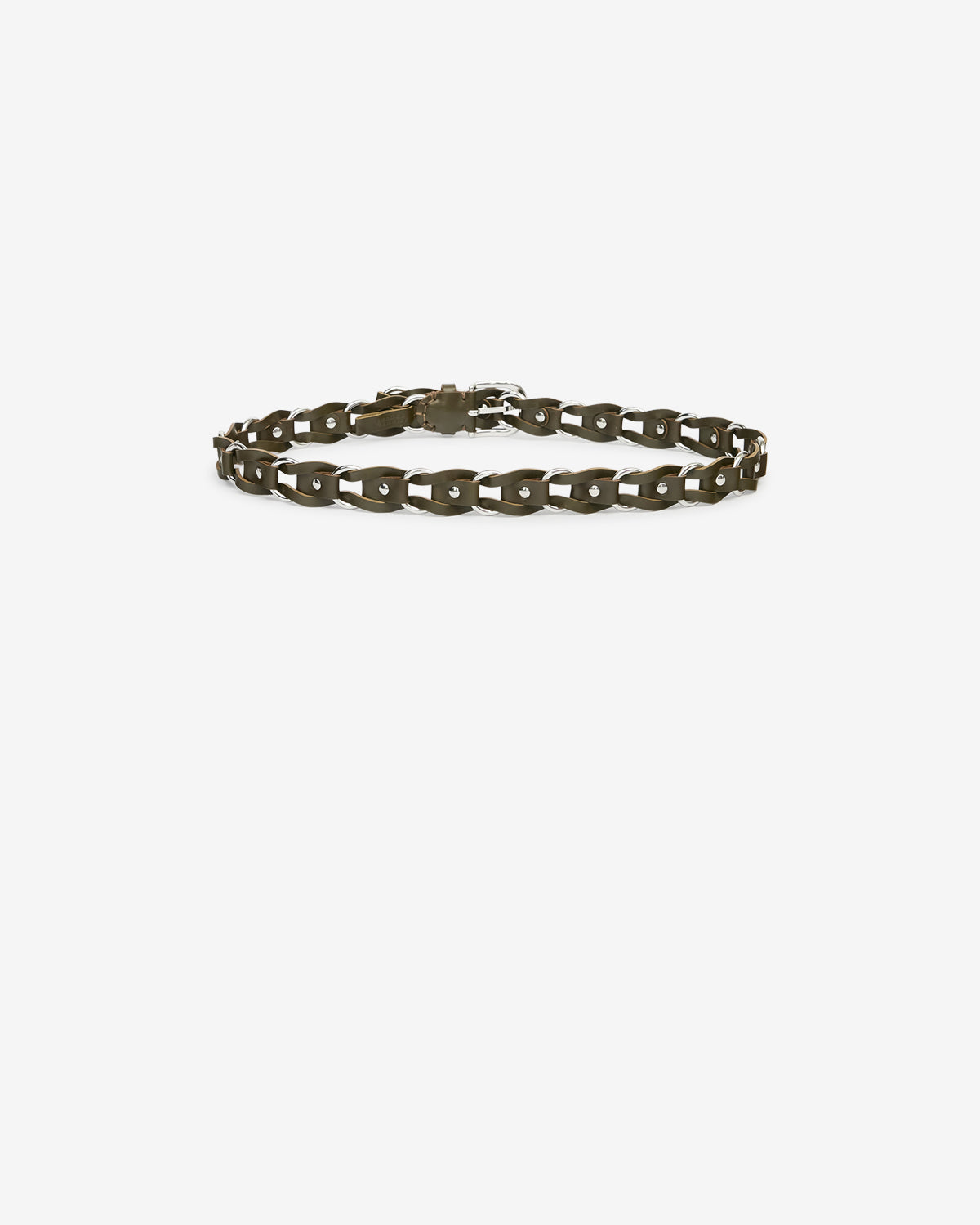 Isabel Marant Bali Ceinture Cuir Kaki Foncé
