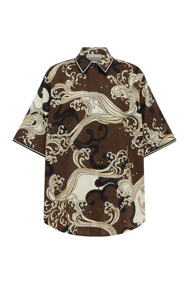 Alemaïs Otis Shirt chemise lin ample manches courtes