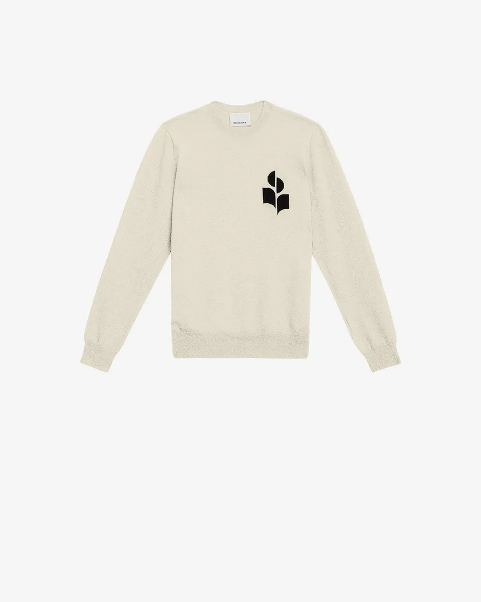 Isabel Marant Mailles Pull Evans pull gris clair laine