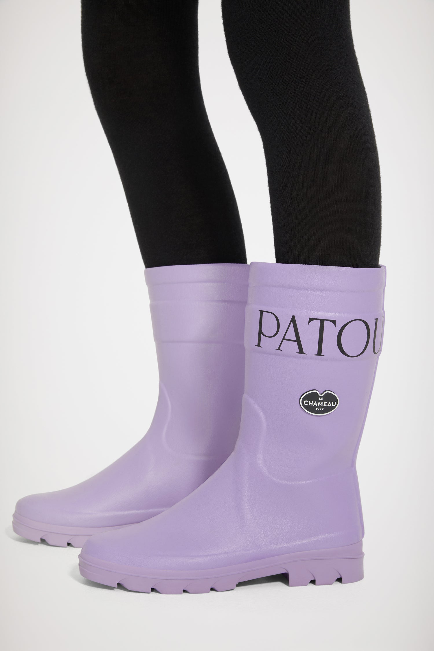Patou FO010 bottes caoutchouc lavande mi-mollet Le Chameau
