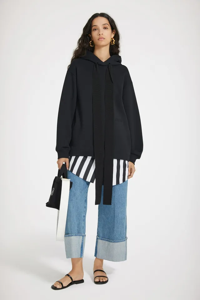 Patou JE0929985899B robe sweat coton bio noir XS-XL