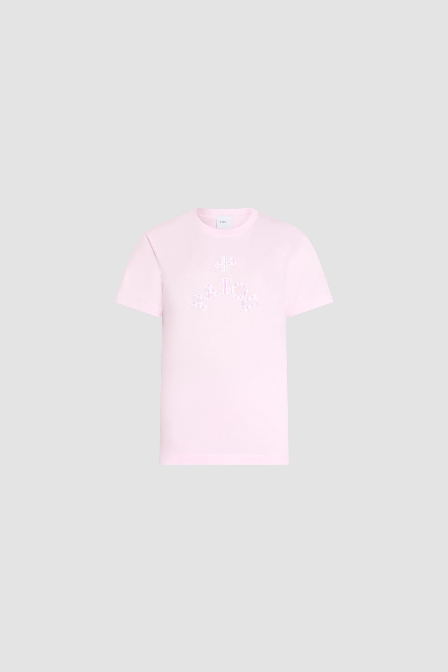 Patou JE217 t-shirt coton bio rose candy brodé