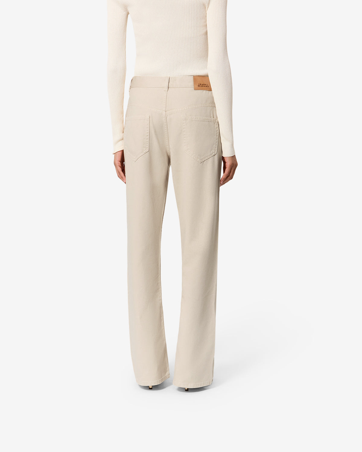 Isabel Marant Belvira jean bootcut écru fluide