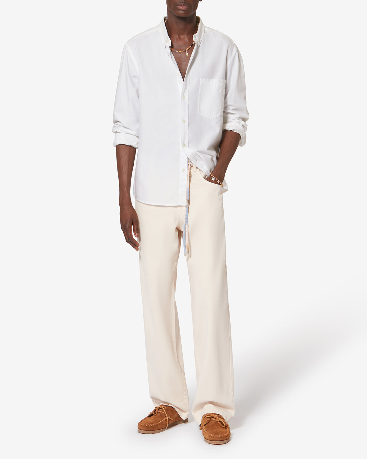 Isabel Marant Jasolo chemise coton blanc oxford droite