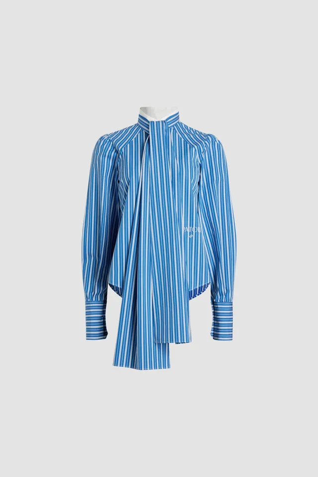 Patou H24BL03401905062 blouse coton Victoria Blue Stripes