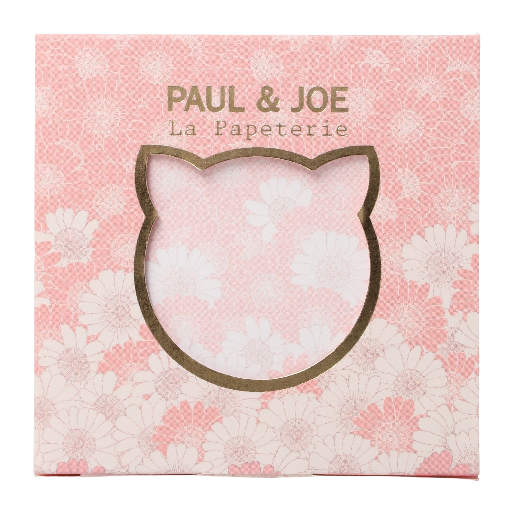 Paul & Joe Pense bête fleuri rose papier adhésif chat